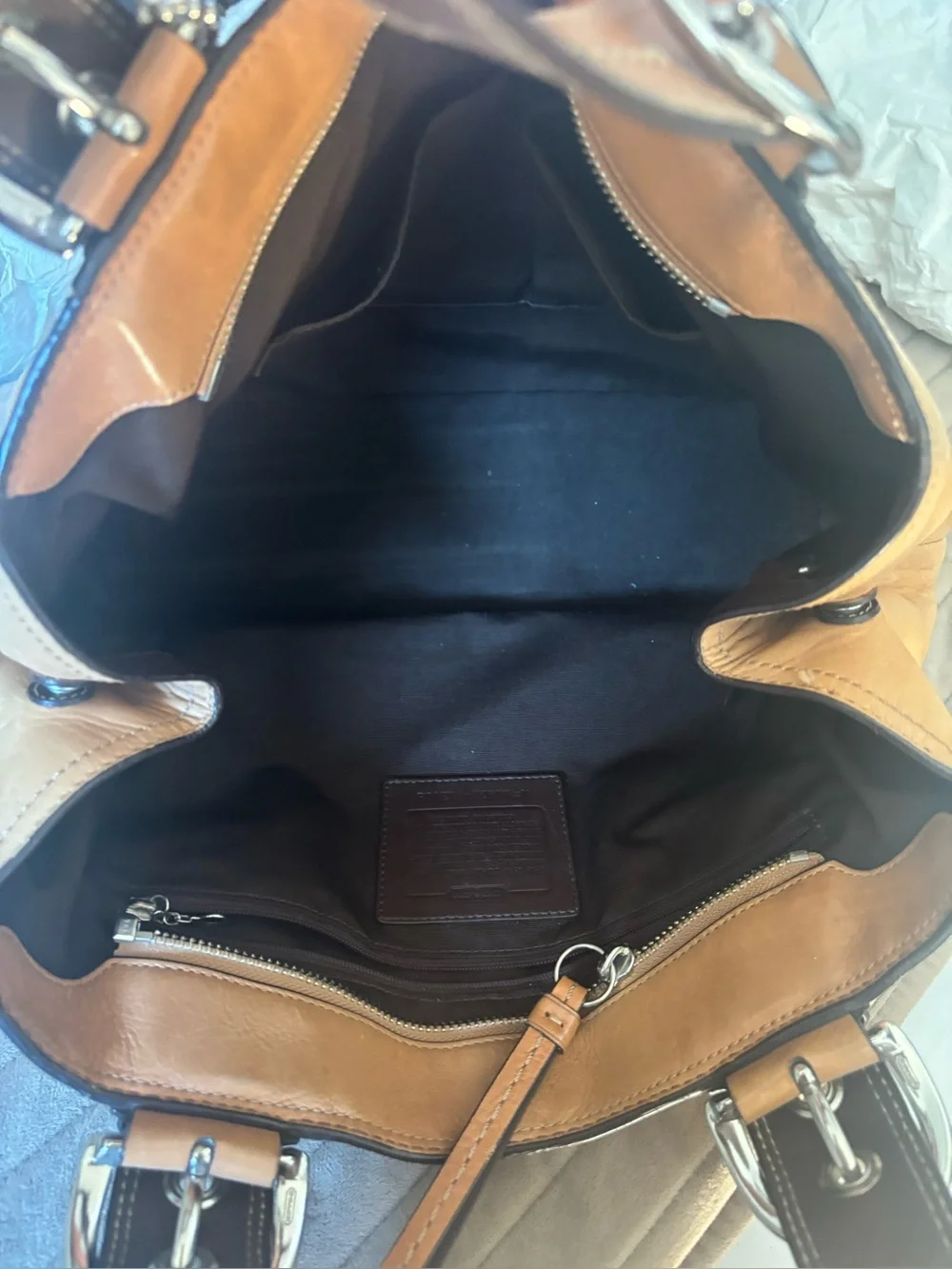 Vintage Coach SoHo Bag and Coach wristlet.